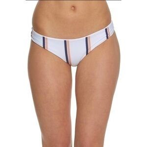 NEW Tavik Agustus Cheeky White Stripe Ali Reversible Bikini Bottom Size XS